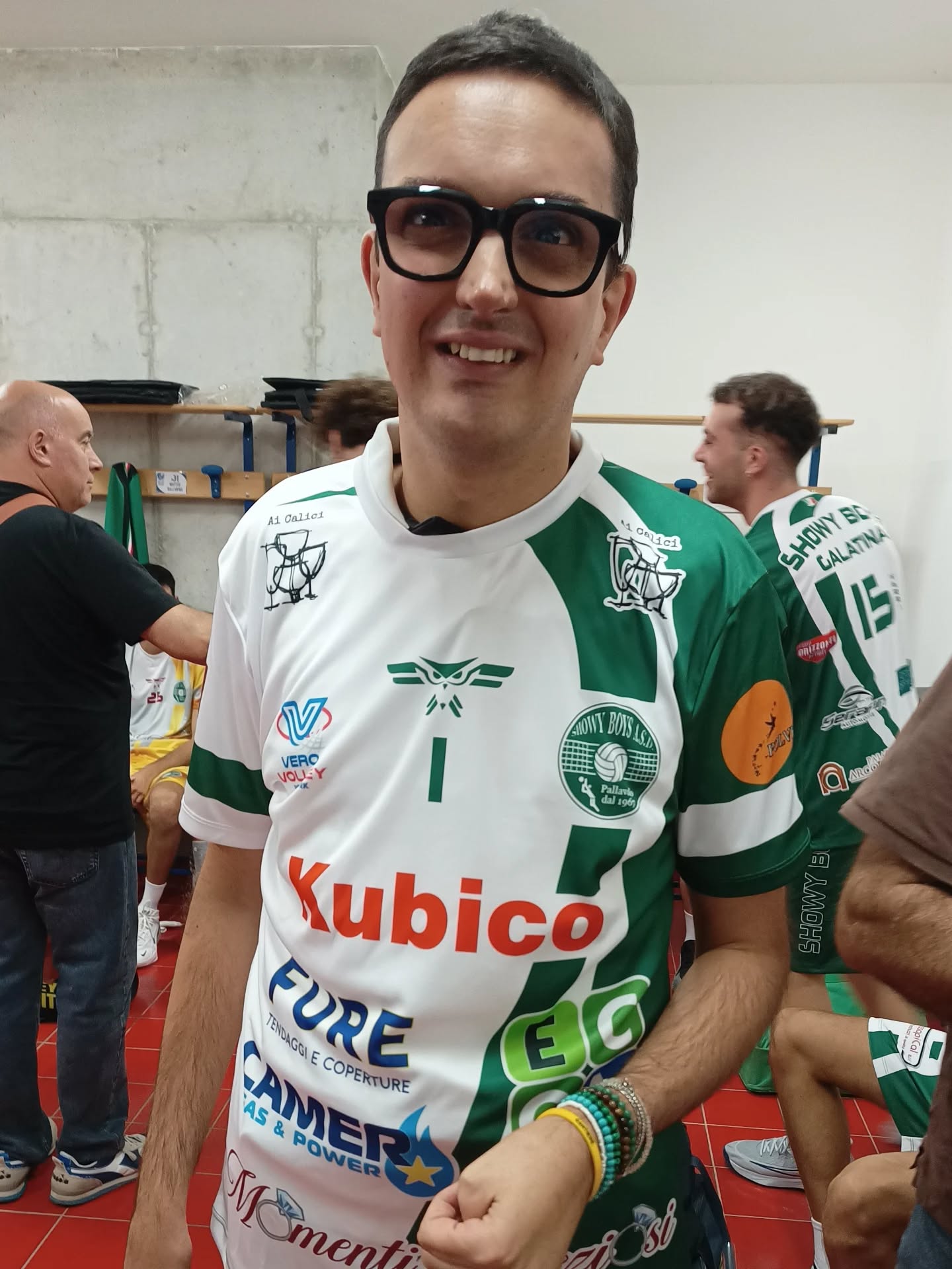 Paride, il super tifoso, sempre pronto a sostenere i nostri ragazzi. 🤍💚